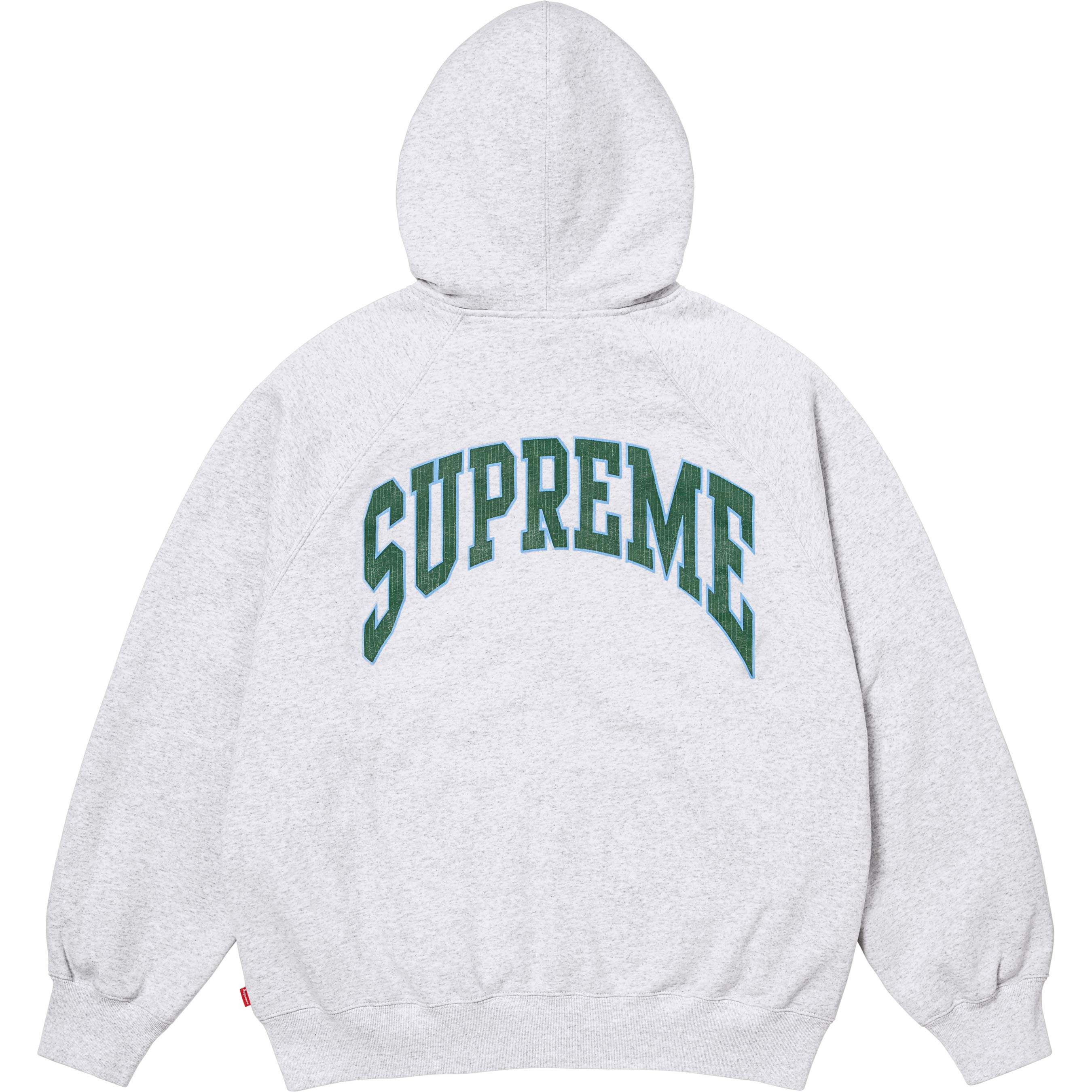 Cracked Raglan Zip Up Hooded Sweatshirt view 12